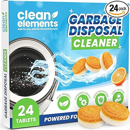 Garbage Disposal Cleaner Deodorizer Tablets – 24 Pack XL Foaming Citrus Cleaning Tablet - Sink ... | Amazon (US)