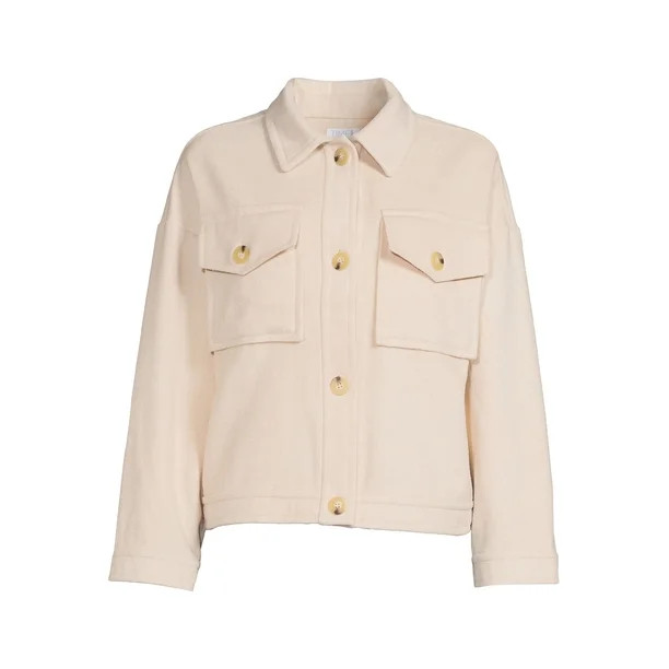 Time and Tru Women's Shirt Jacket | Walmart (US)