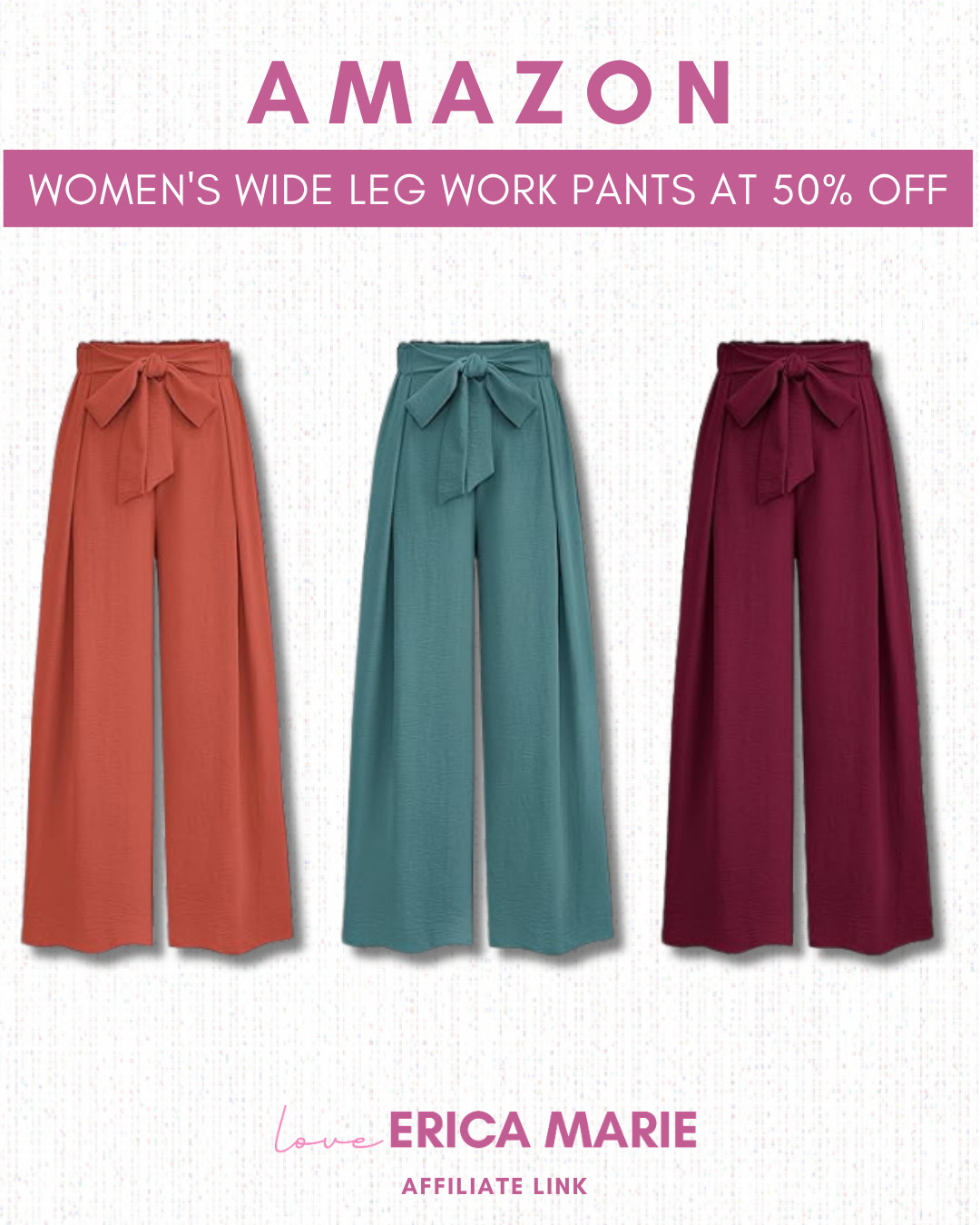 Workwear, but make it comfy!  These wide-leg pants are polished, flattering, and now 50% off.

Perfect for the office or dressing up everyday looks ✨ 

 #LTKootd #LTKSaleAlert #LTKWorkwear