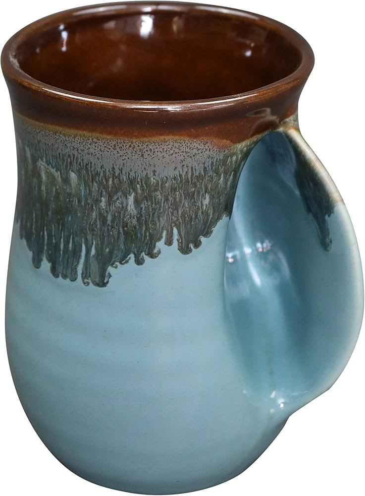 Clay in Motion Handwarmer Mug - Right Hand (Ocean Tide) | Amazon (US)