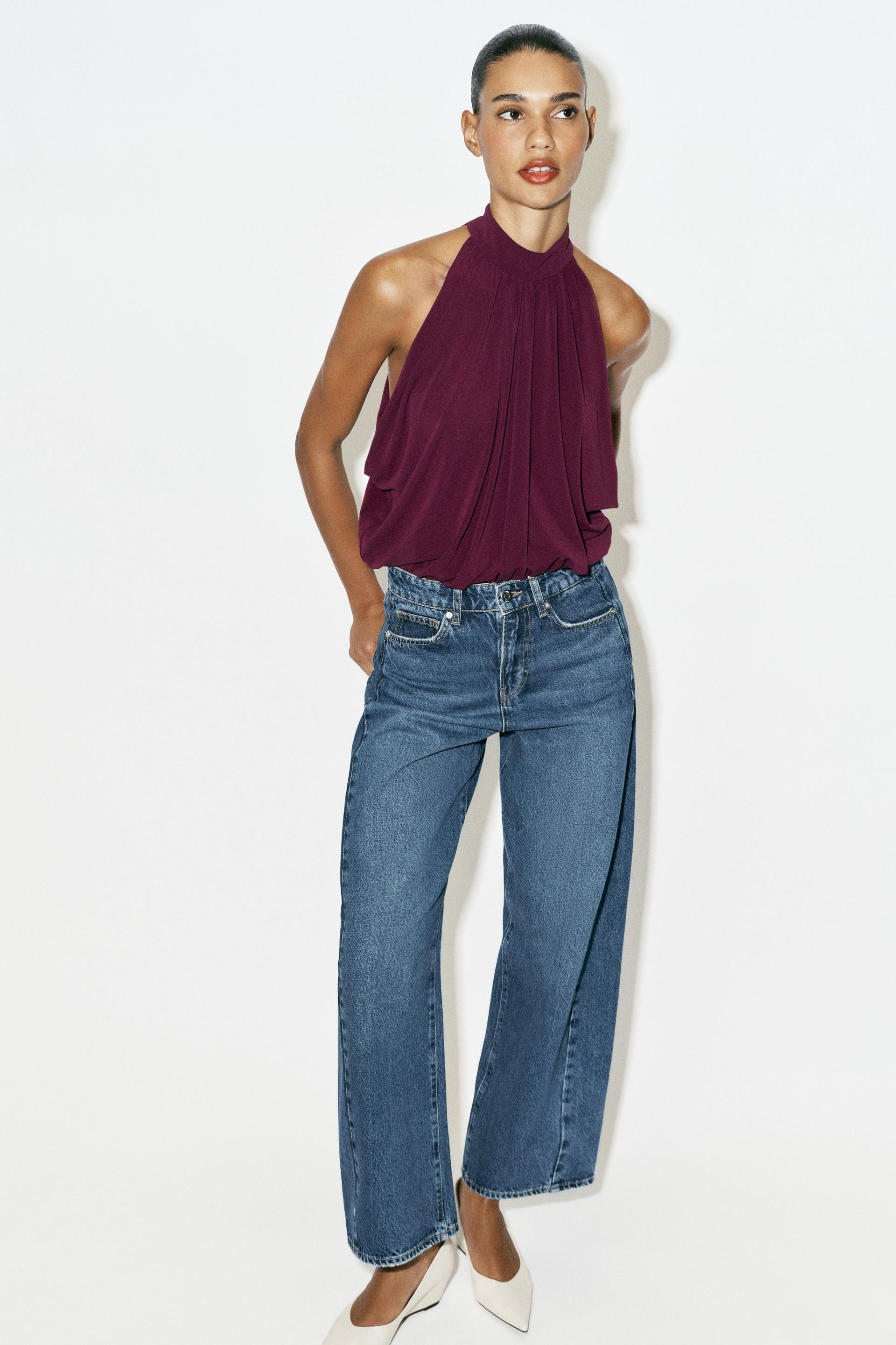 HALTER NECK BALLOON BODYSUIT | Zara US