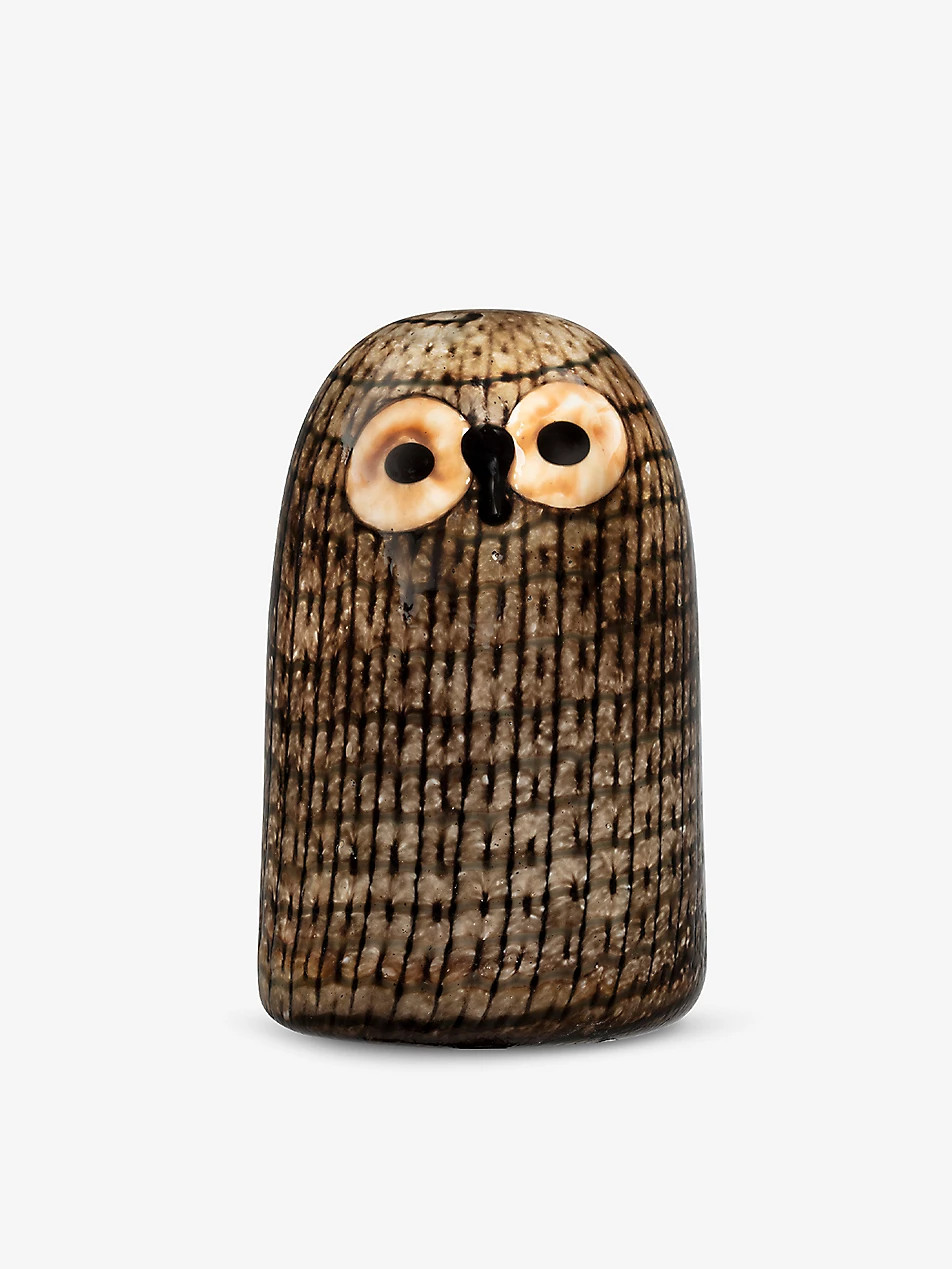 Birds by Toikka Barn Owl glass ornament 10cm | Selfridges