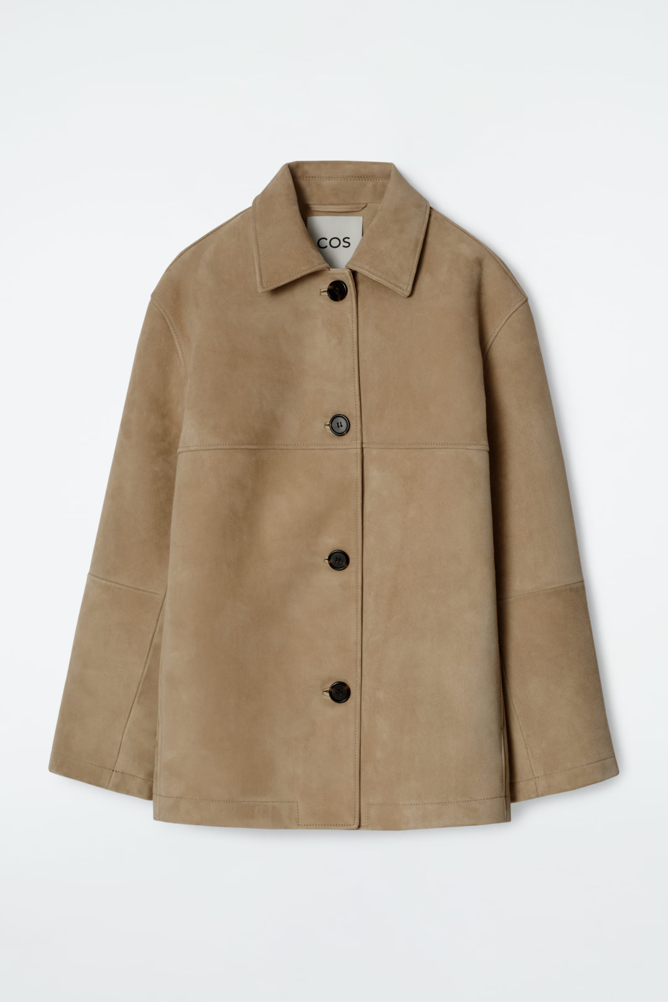 COLLARED SUEDE JACKET - SAND | COS | COS UK