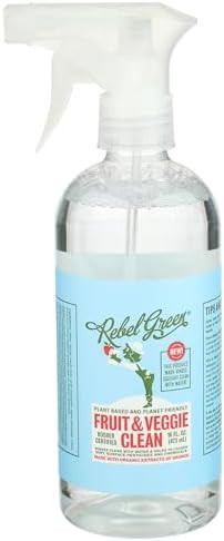 Rebel Green Fruit & Veggie Clean - Plant-Based Produce Cleaner - Natural Fruit and Vegetable Wash... | Amazon (US)