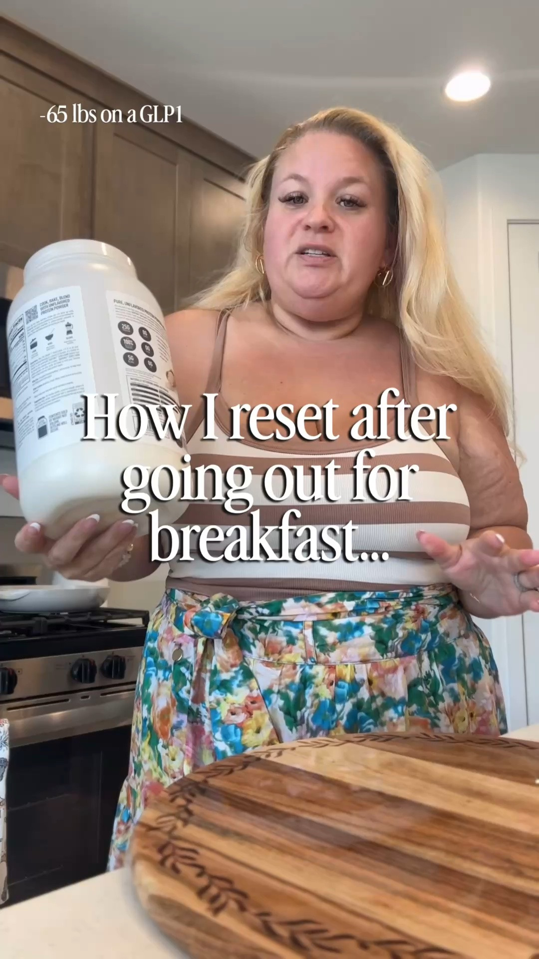 My protein powders linked here 
The flavorless one is perfect for adding into your coffee and it’s just 100 cal for a scoop 
The Oreo one is perfect for when you want to drink a standalone protein shake. I typically use these for a reset after a meal at a restaurant… it taste just like an Oreo shake

Bra top is xxl

#LTKdayinmylife #LTKPlusSize #LTKOver40