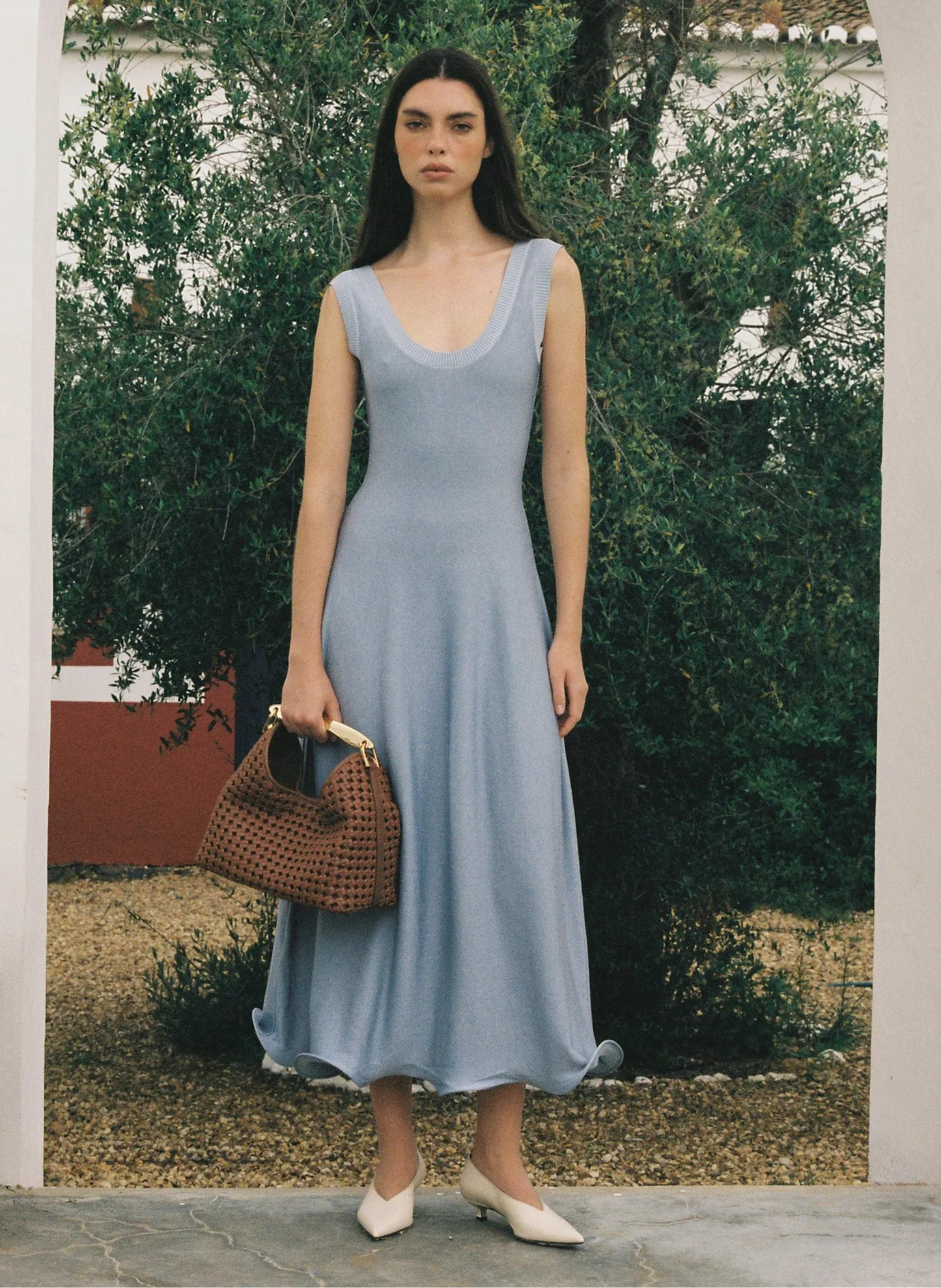 Boomerang Woven Leather Cognac - Woven Leather Bags - Elleme | Elleme