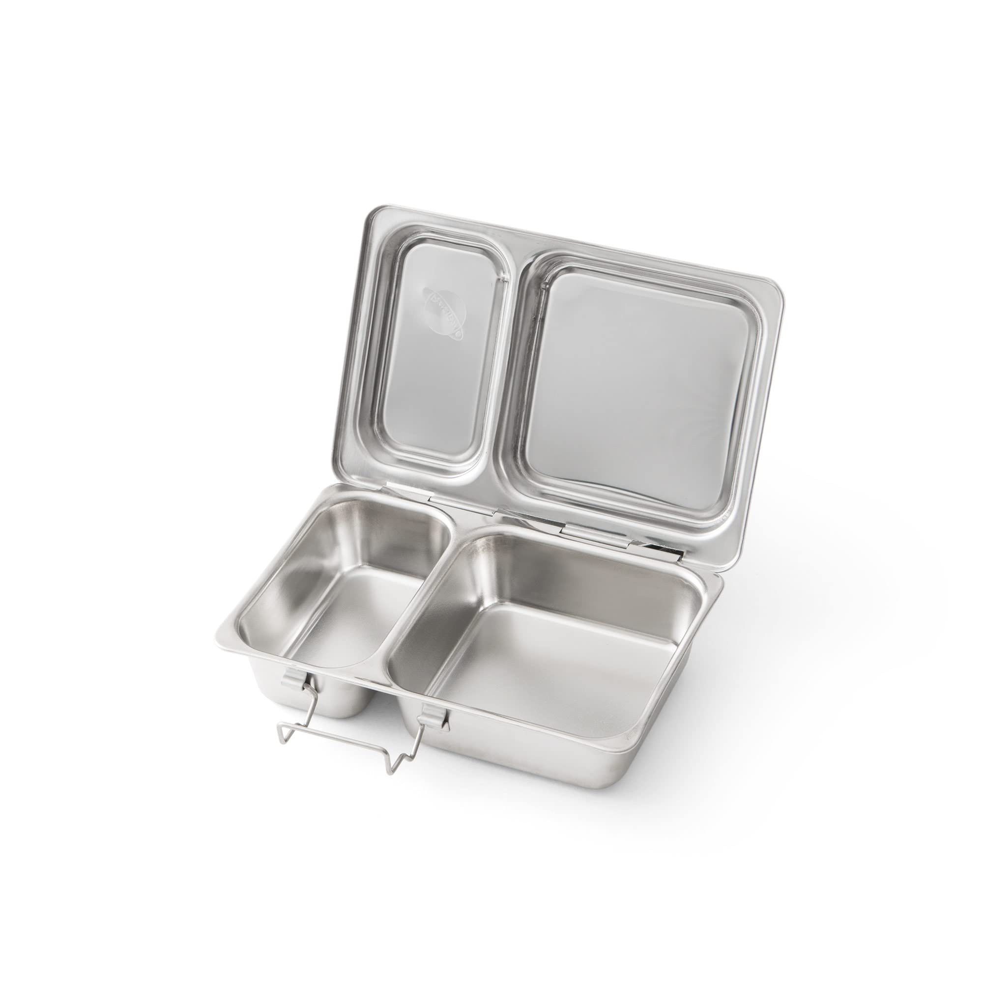 PlanetBox Shuttle Stainless Shuttle Bento Box Style Lunch Box for Kids with 2 Compartments – Du... | Amazon (US)