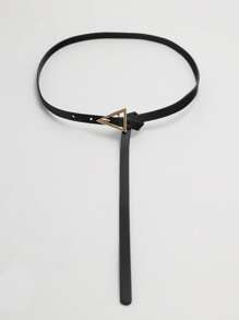 HomeApparel AccessoriesWomen AccessoriesWomen BeltsBeltsTriangle Buckle Belt | SHEIN