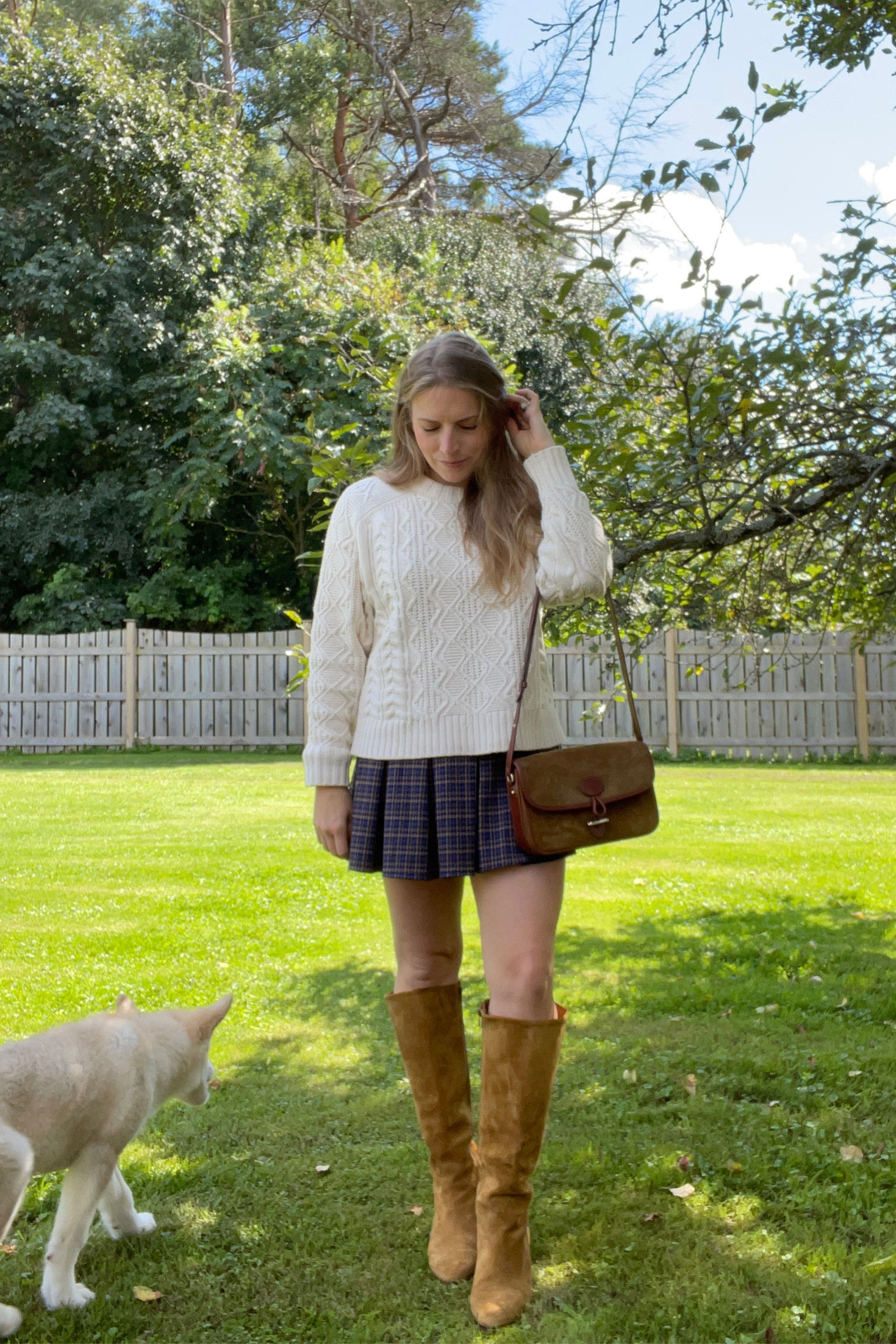 A perfect 60-degree fall day 🍂 all pieces fit tts and are classic fall staples.


Leather boots, plaid skirt, skort, handbag, shoulder bag, fall aesthetic, ootd, sezane, American Eagle, j crew 

#LTKSeasonal #LTKFindsUnder50 #LTKShoeCrush