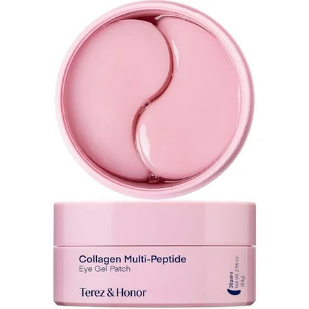 TEREZ & HONOR Peptide Collagen Under Eye Patches – Korean Firming, Hydrating & Brightening Hydrogel Masks for Puffy Eyes, Dark Circles & Fine Lines – Anti-Aging Eye Gel Pads, 60 Pairs | Walmart (US)