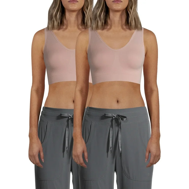 Secret Treasures Women's Seamless Comfort Bra, 2 Pack | Walmart (US)