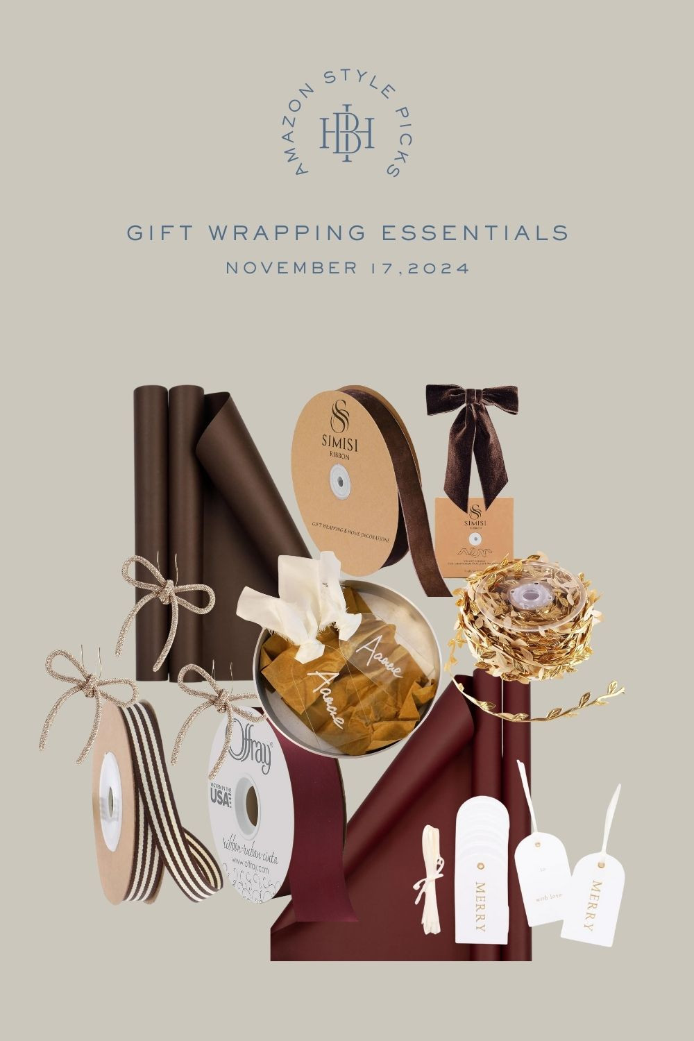 Amazon Style Picks rounding up some holiday gift wrapping essentials. 

 #LTKHoliday #LTKSeasonal #LTKHome