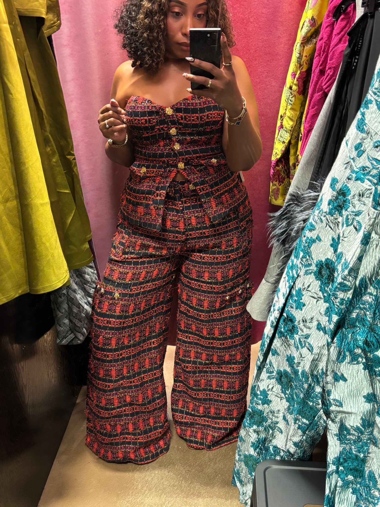 Akira Tweed Pant Set