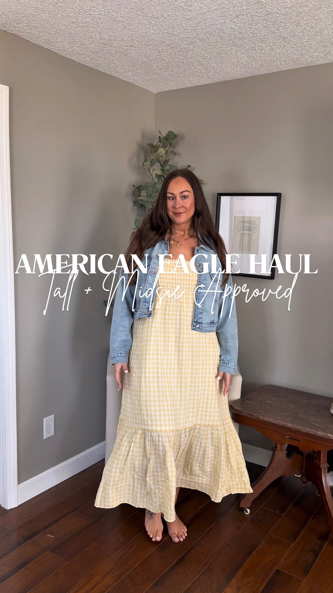 American Eagle spring try on haul! Everything is 30-50% off ‼️ wearing large in everything 🤍

American Eagle denim shorts
American Eagle spring dresses
American Eagle outfits 
Middle fashion finds
spring outfits 2026

#LTKMidsize #LTKTall #LTKSaleAlert