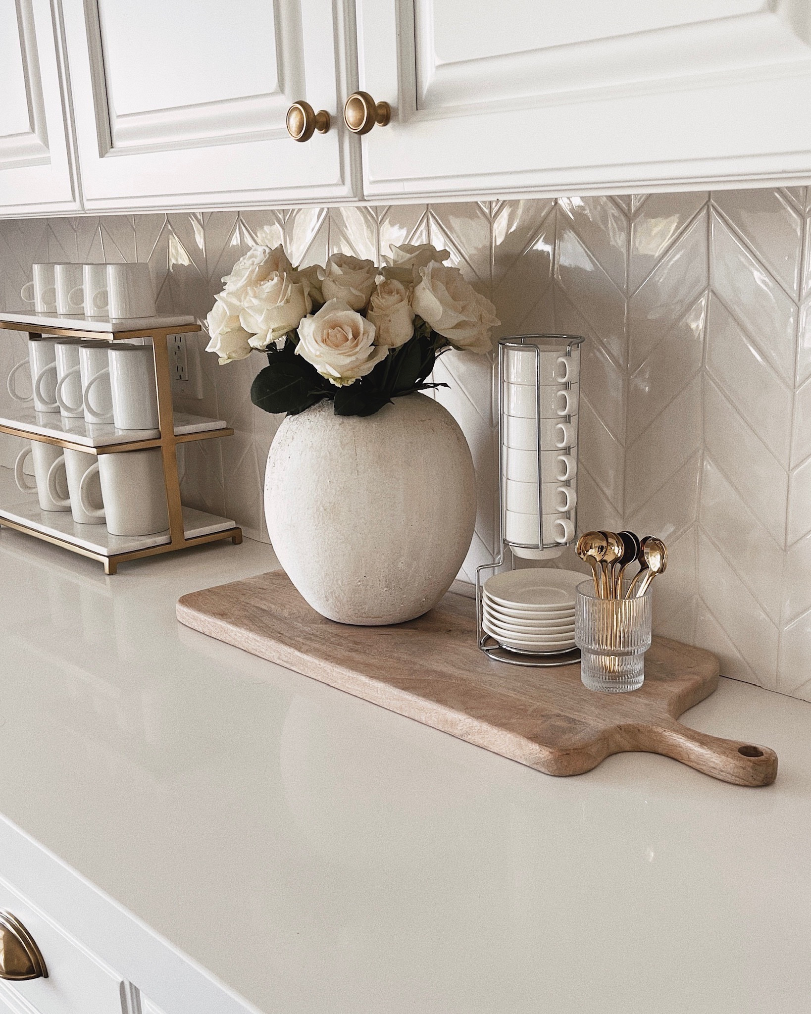 Coffee bar, tiered tray, vase, neutral home decor, StylinAylinHome 

#LTKstyletip #LTKunder100 #LTKSeasonal