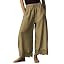 Women's Cropped Lace Hem Pants High Waist Drawstring Wide Leg Pants | Amazon (US)