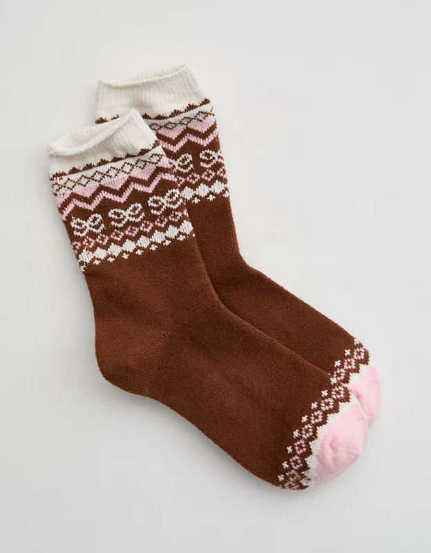 Aerie Crew Fairisle Socks | Aerie
