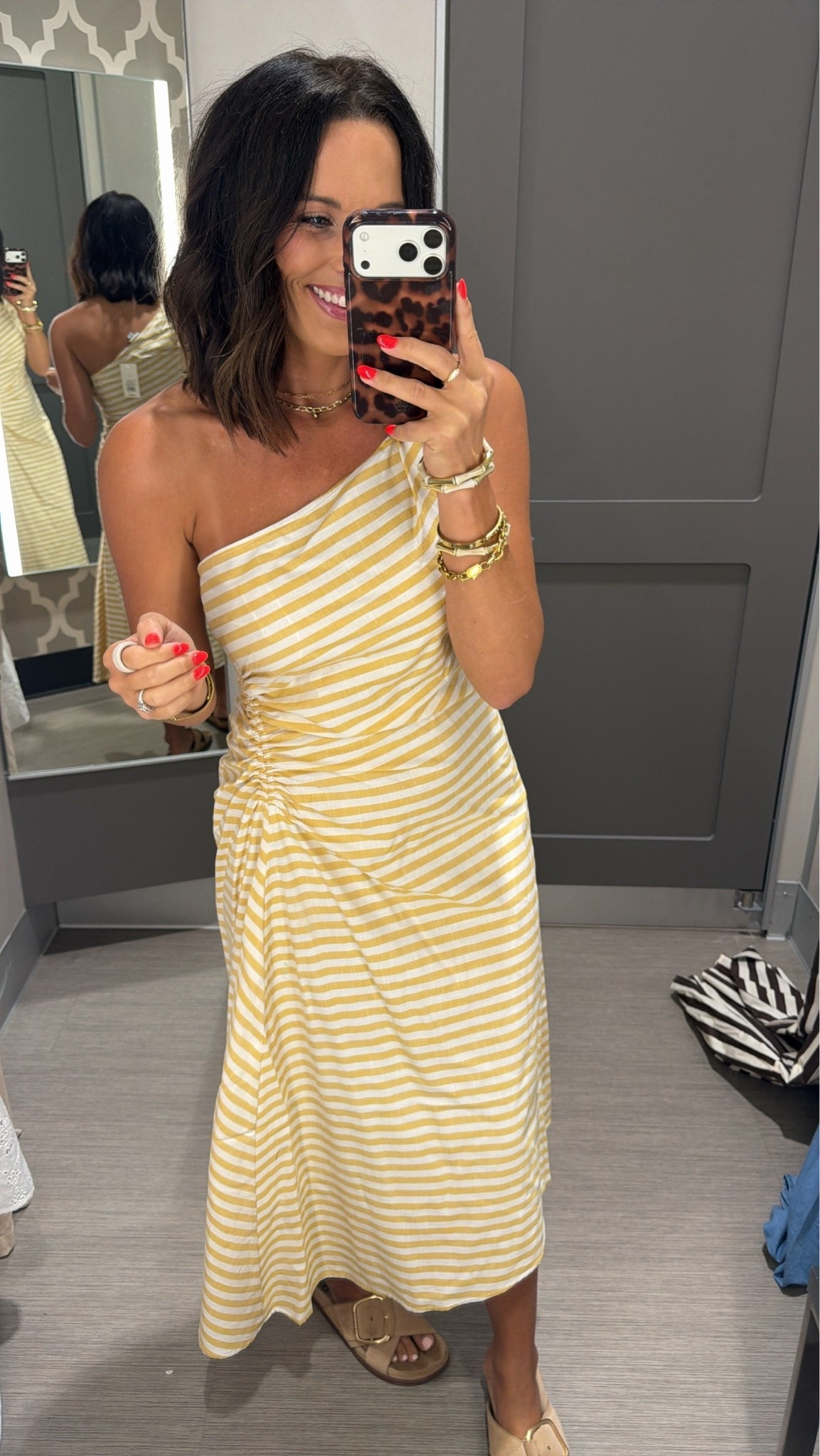 Target has the cutest dresses right now!! 💛 This striped one is so flattering with the one shoulder + ruched detail. Such an easy dress for vacation, dinner or any end-of-summer plans!

#targetstyle #targetfinds #targetfashion #targetdress #affordablefashion #summerdress #summerstyle #vacationoutfit #ltkunder50 #ltkfashion