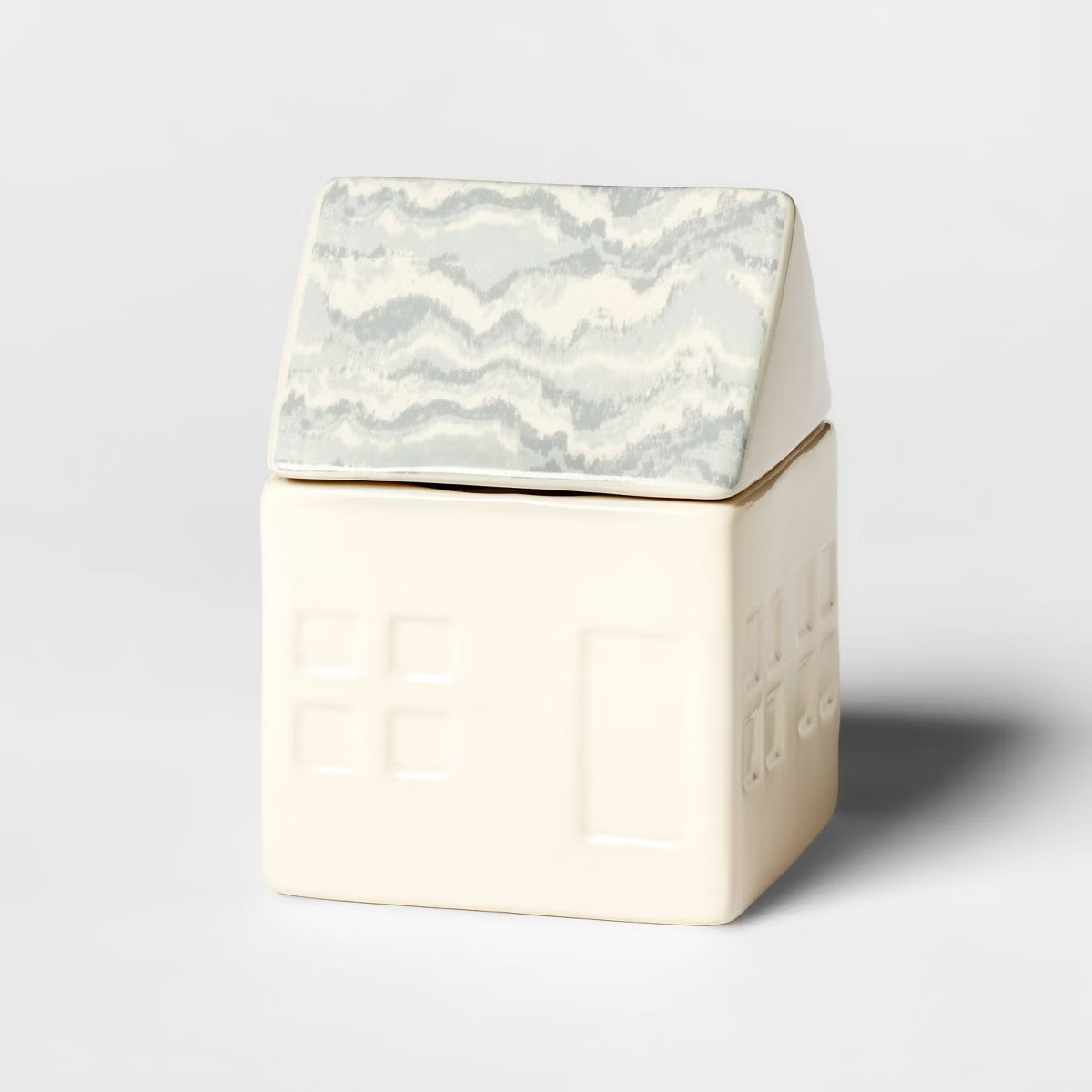 2 Wick Ceramic Lidded Fireside Glow House Candle 14oz - Threshold™ | Target