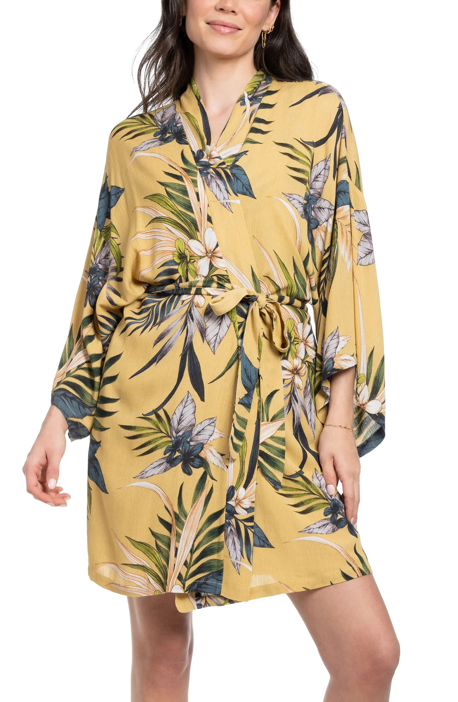 Midnight Bakery Floral Yoryu Wrap Robe | Nordstrom | Nordstrom