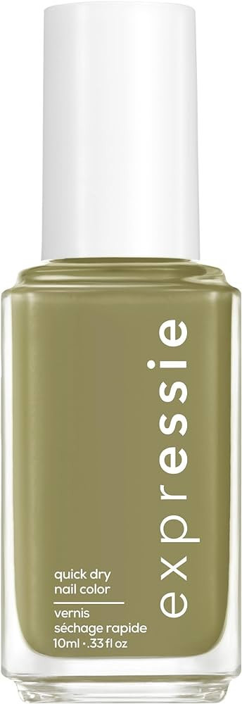 Essie expressie, Quick-Dry Nail Polish, 8-Free Vegan, Olive Green, Precious Cargo-go, 0.33 fl oz | Amazon (US)