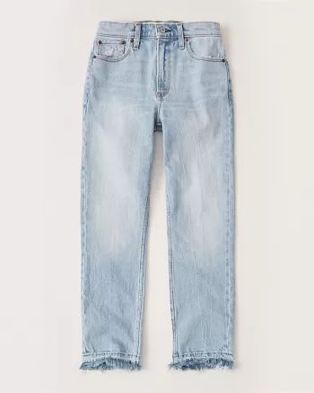 High Rise Ankle Mom Jeans | Abercrombie & Fitch US & UK