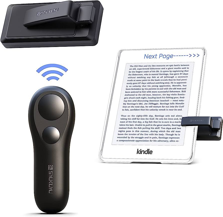 SYUKUYU RF Remote Control Page Turner for Kindle Reading Ipad Surface Comics, iPhone Android Tabl... | Amazon (US)