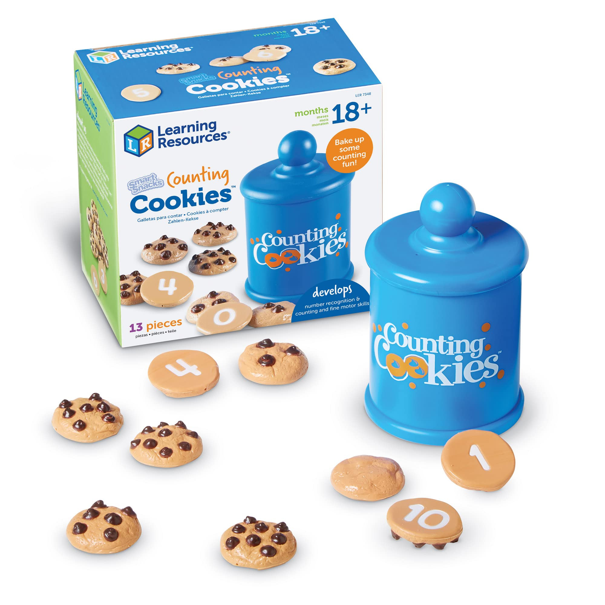 Learning Resources Smart Counting Cookies - Chocolate Chip Play Food, Preschool Activities, Toddl... | Amazon (US)