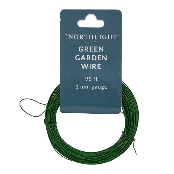 Northlight 98' Green Multi Purpose 1mm Garden Wire | Target