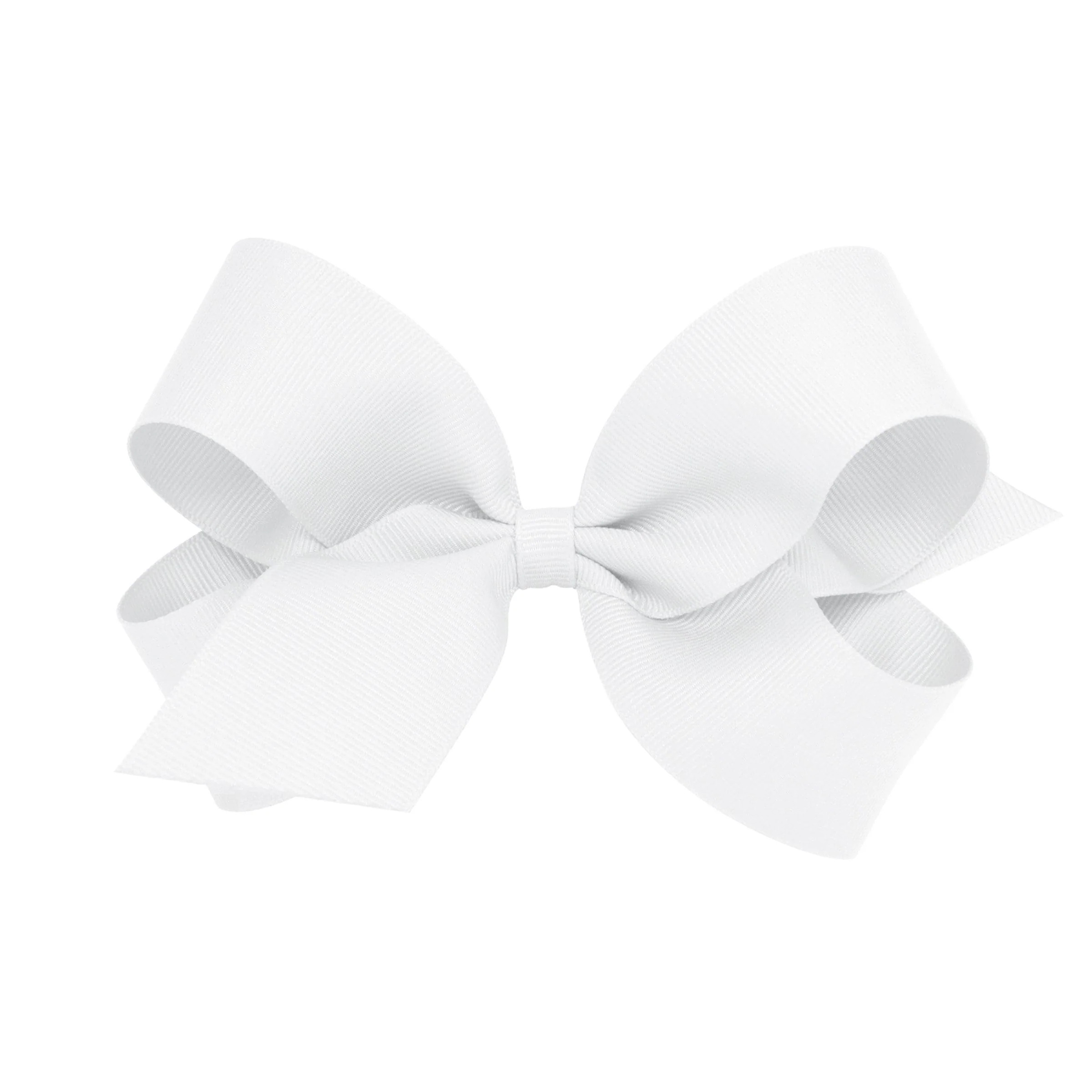 White Mini Grosgrain Hair Bow - Hair Accessories | Little English
