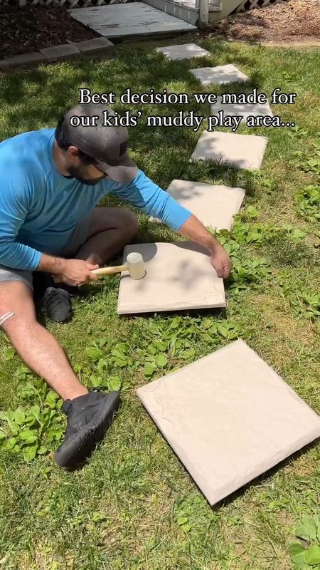 We’ve had this staked resin stepping stones in our backyard for a year, and they’ve been perfect for preventing our kids tracking mud on their trampoline and in the house. 

Lightweight, never shift, and we just use the weed eater around it for maintenance. 


#LTKVideo