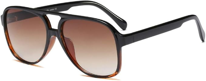 Freckles Mark Vintage Retro 70s Sunglasses for Women Men Classic Large Square Aviator Trendy Glas... | Amazon (US)