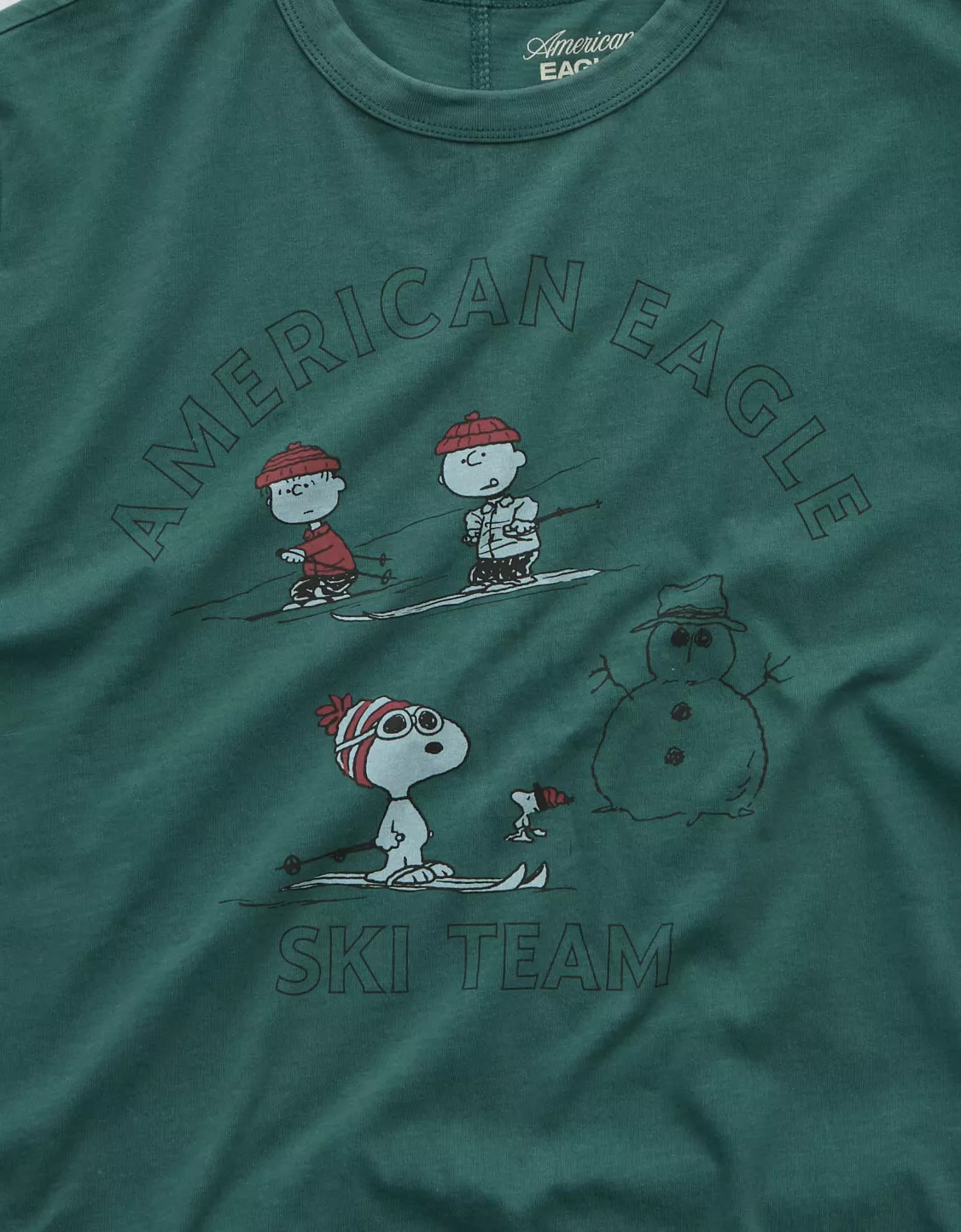 AE Holiday Peanuts Graphic T-Shirt | American Eagle Outfitters (US & CA)