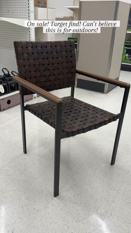 On sale! I can’t believe the design and quality of this chair from target! Bonus that it’s comfortable too. 

Patio furniture, outdoor dining chair, braided chair 

#LTKFindsUnder100 #LTKSaleAlert #LTKHome