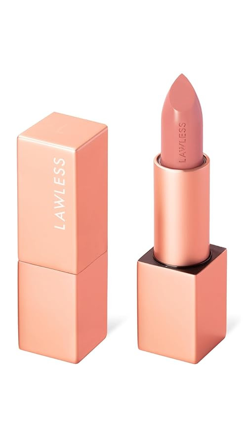 Lawless Women's Forget the Filler Lip-Plumping Line-Smoothing Satin Cream Lipstick, Daisy Girl, 0... | Amazon (US)