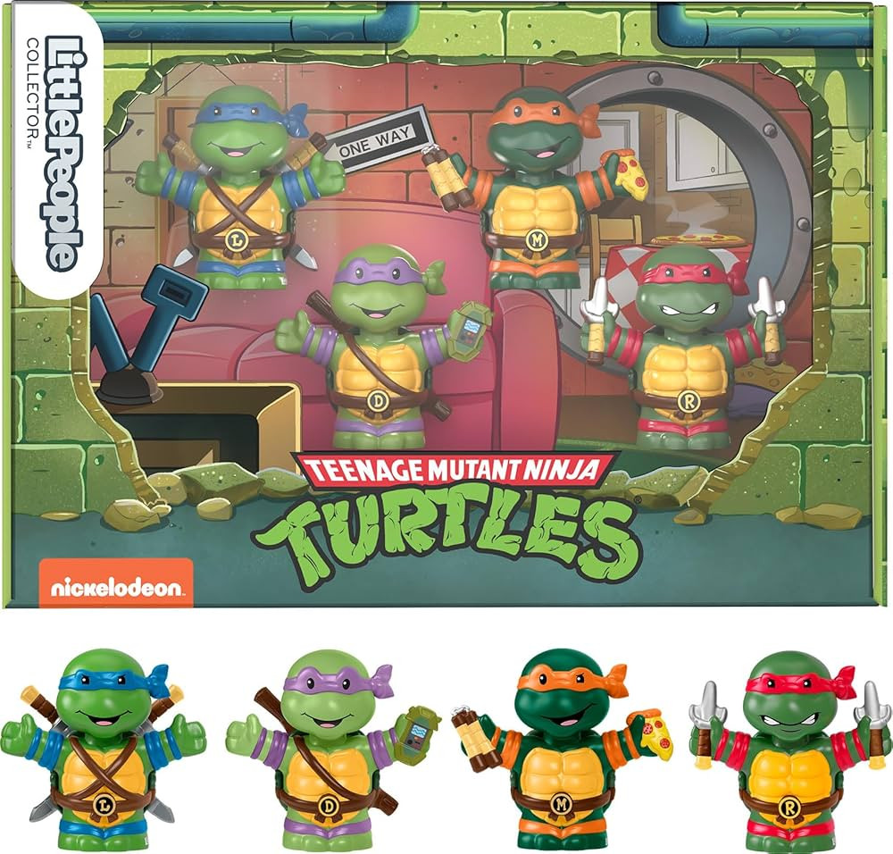 Little People Collector Teenage Mutant Ninja Turtles Special Edition Set, 4 Figures | Amazon (US)