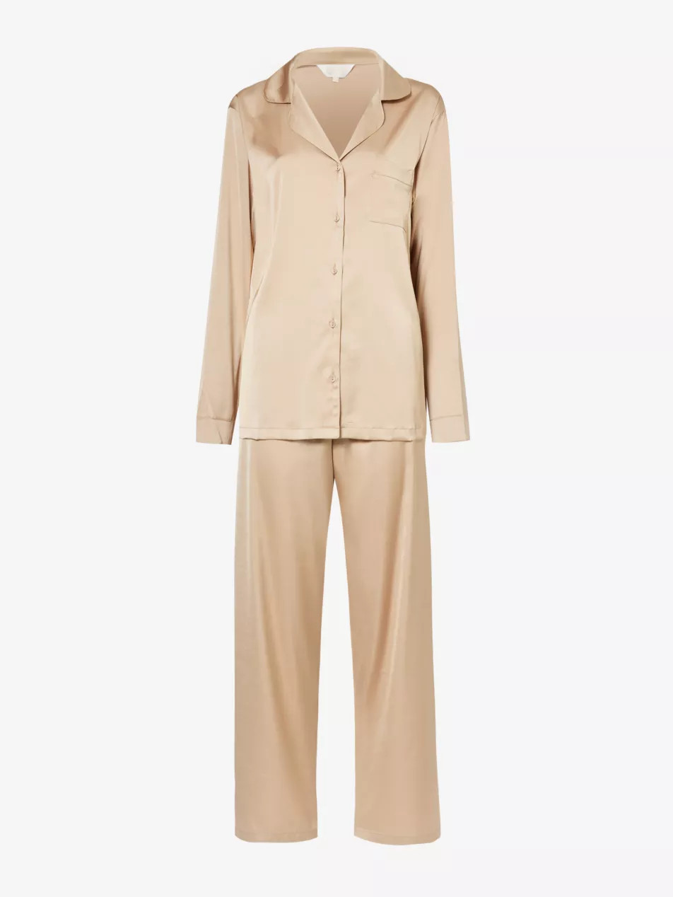 THE NAP CO Relaxed-fit satin pyjamas | Selfridges