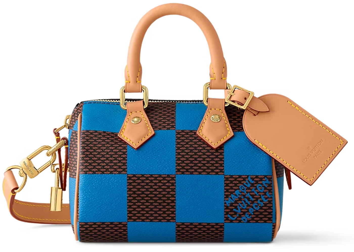 Louis Vuitton Nano Speedy BandoulièreDamier Pop Blue | StockX