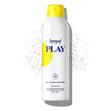Supergoop! PLAY Antioxidant Body Mist w/ Vitamin C, 6 fl oz - SPF 50 PA++++ Reef-Friendly, Broad ... | Amazon (US)