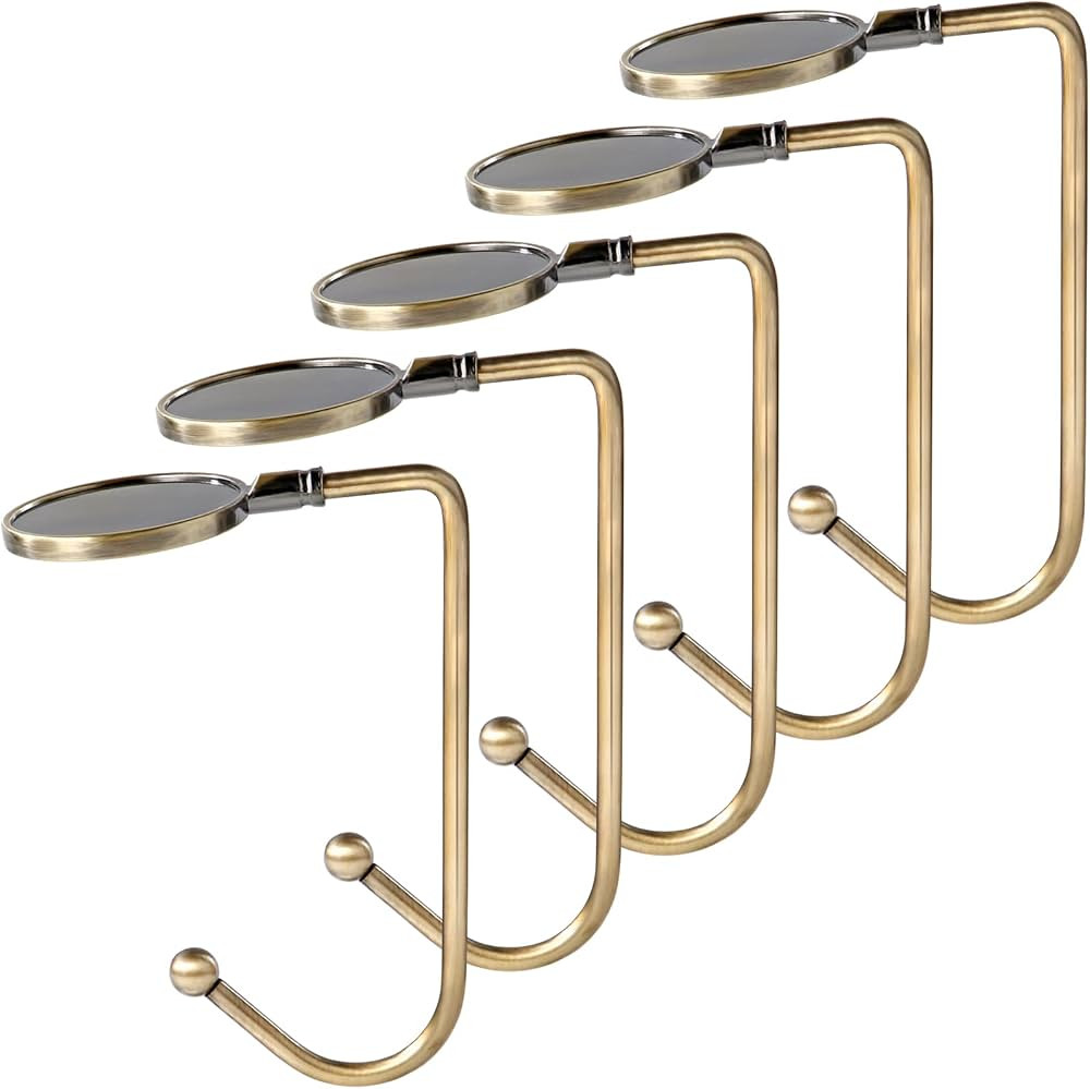 Sunshane 5 Pieces Christmas Stocking Holders Mantel Hooks Hanger Christmas Safety Hang Grip Stock... | Amazon (US)