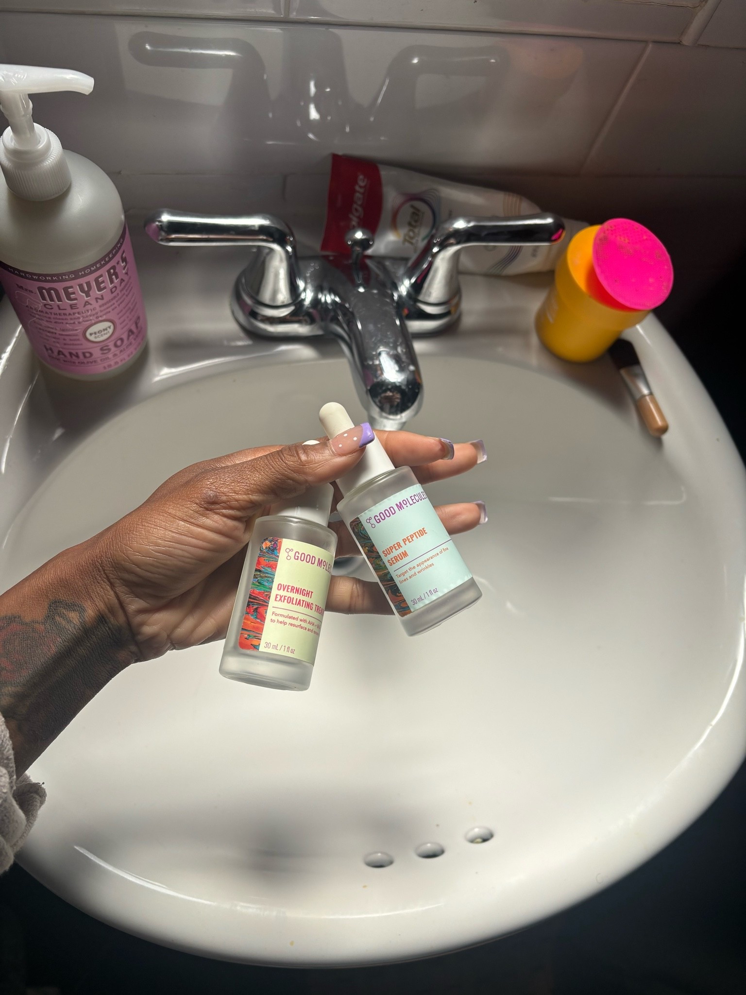 Time for a re-up. These two products are honestly serums that I use everyday. I use the overnight serum every morning and help. It helps me combat breakouts before they start.

#LTKselfcare #LTKmorningroutine #LTKBeauty