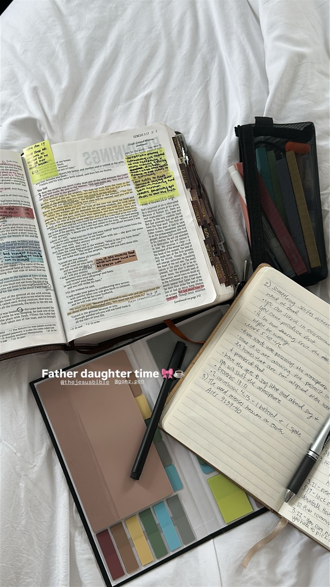 @gomr.pen   @thejesusbible  Father daughter time 🎀☕️

#LTKdayinmylife #LTKmorningroutine #LTKselfcare