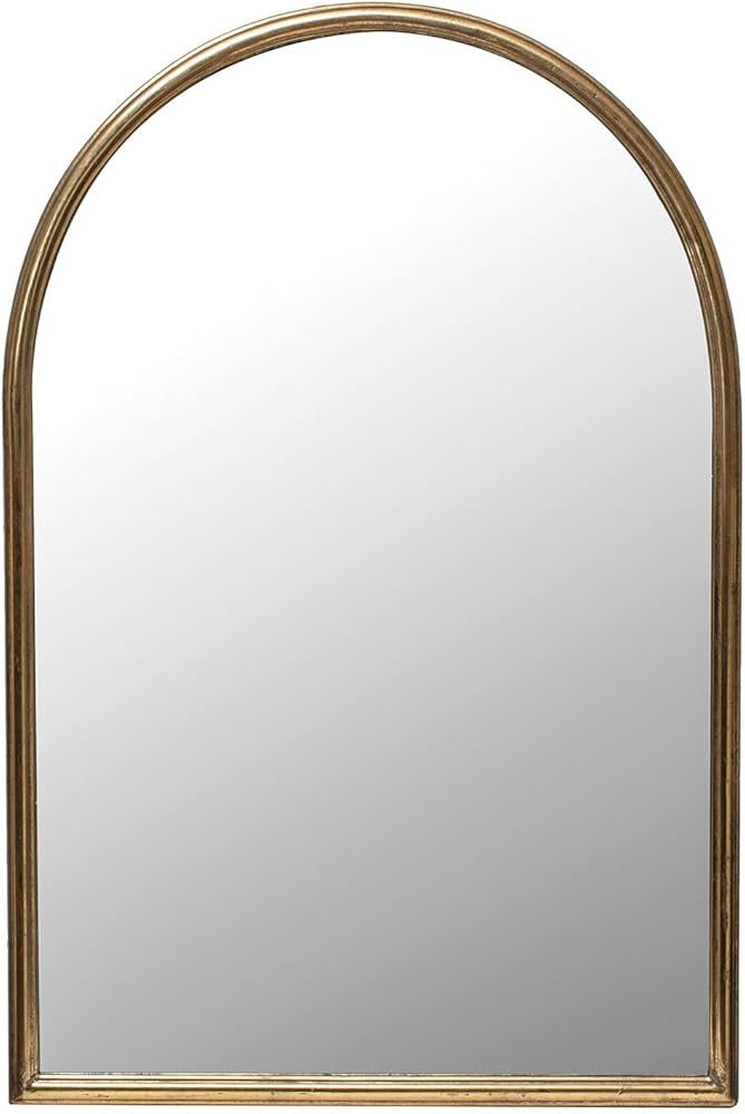 Creative Co-Op Arched Metal Framed Wall Mirror, Gold | Amazon (US)