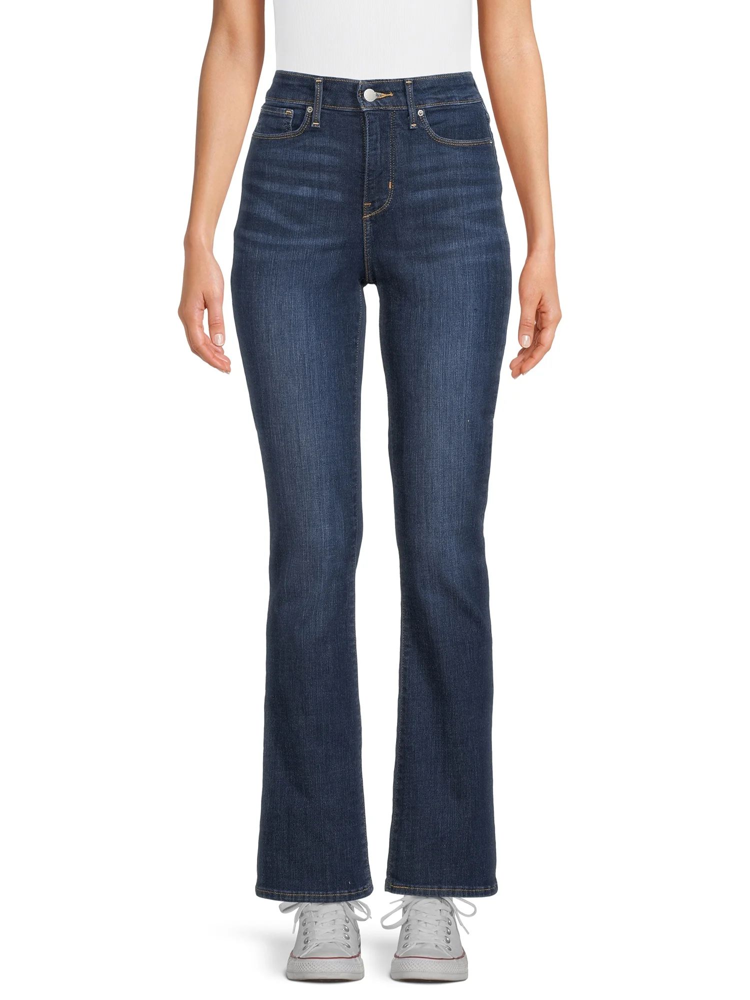 Signature by Levi Strauss & Co. Women's Shaping Mid Rise Bootcut Jeans | Walmart (US)