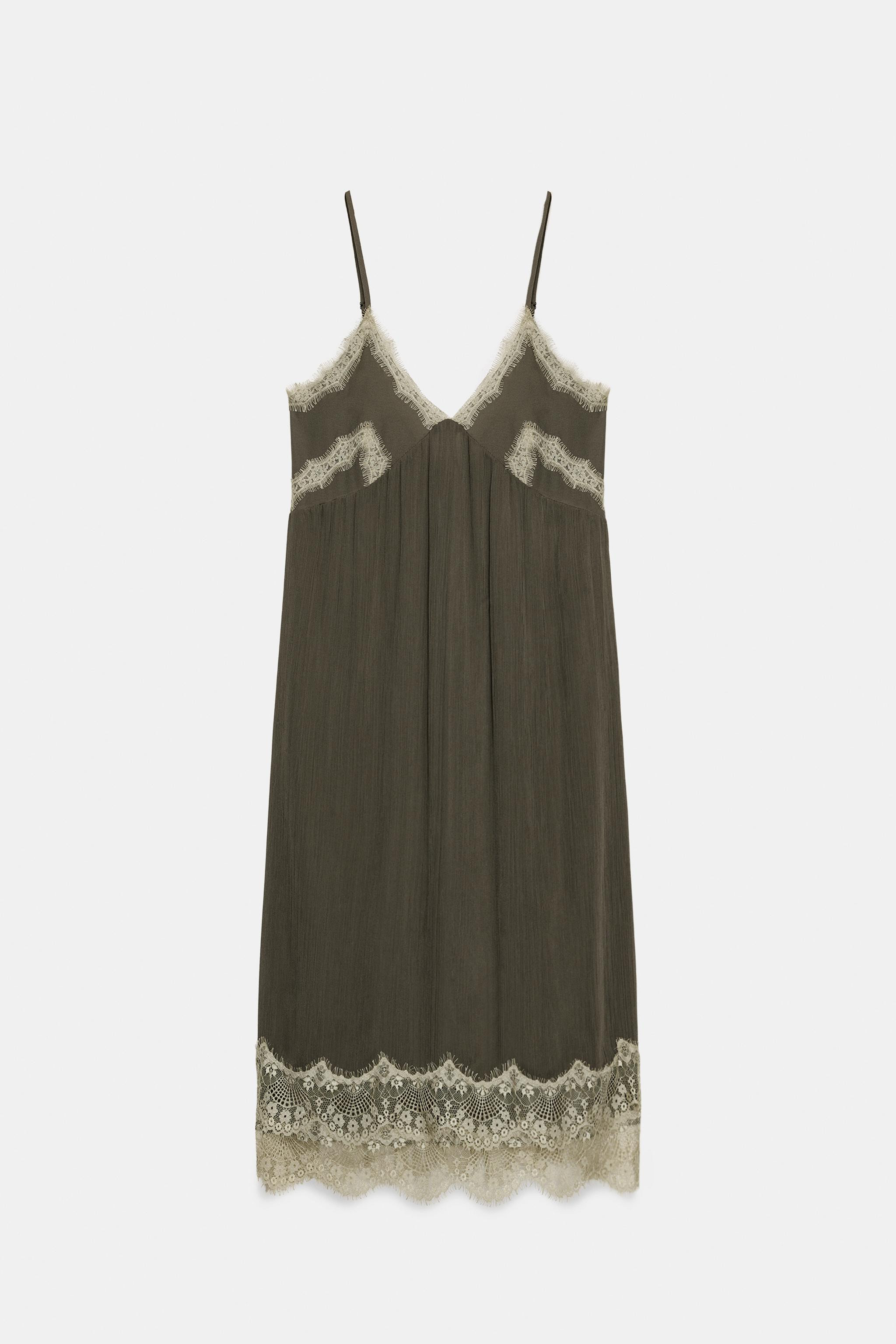 LACE SLIP DRESS | Zara Canada