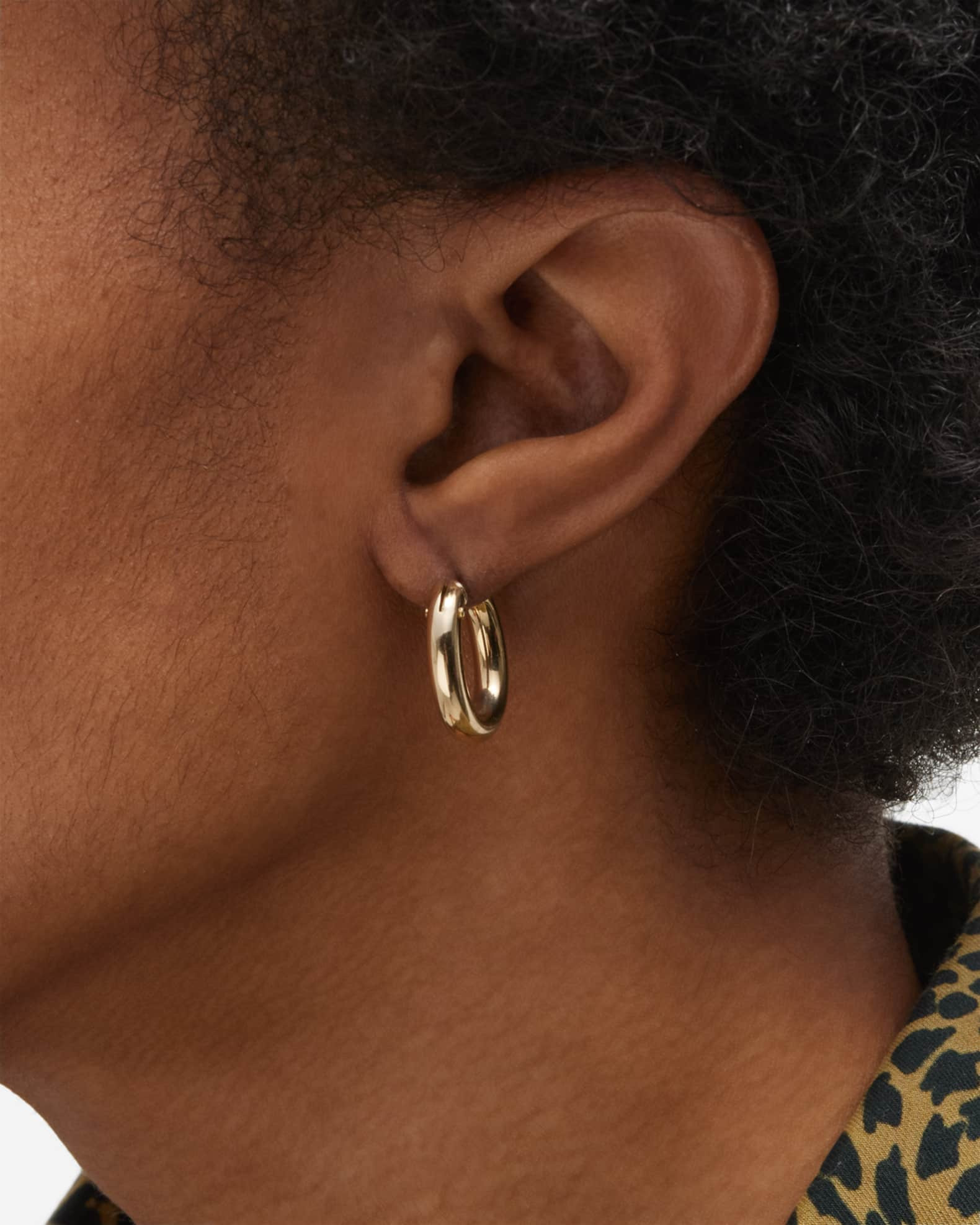 Roberto Coin Oval Hoop Earrings | Neiman Marcus