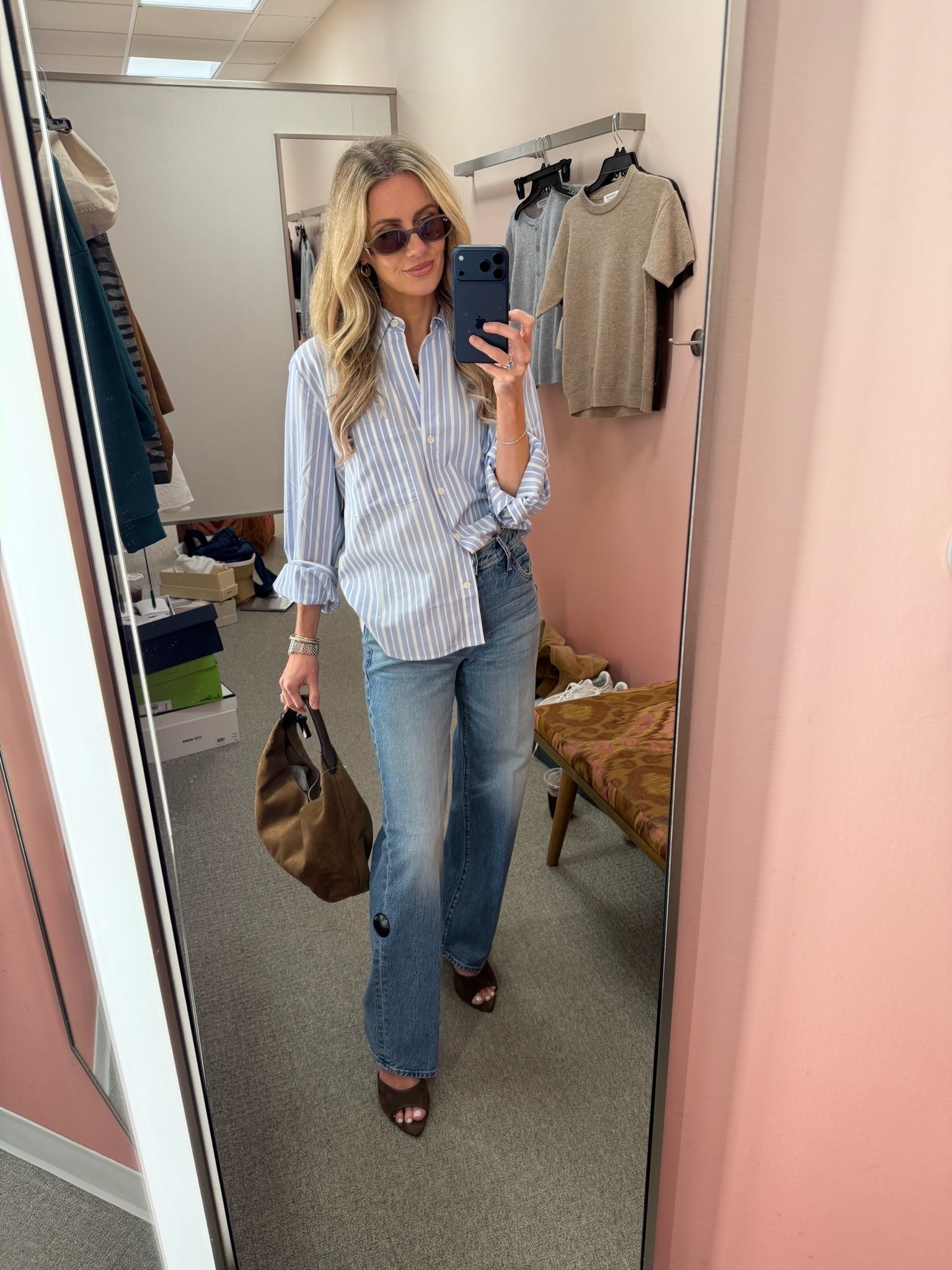 A blue striped button-down never goes out of style, and this one has the perfect relaxed fit. I paired it with wide-leg jeans, brown accessories, and loafers for an easy everyday look. It’s a classic piece worth grabbing during the Nordstrom Anniversary Sale.

#LTKootd #LTKmomlife #LTKSaleAlert