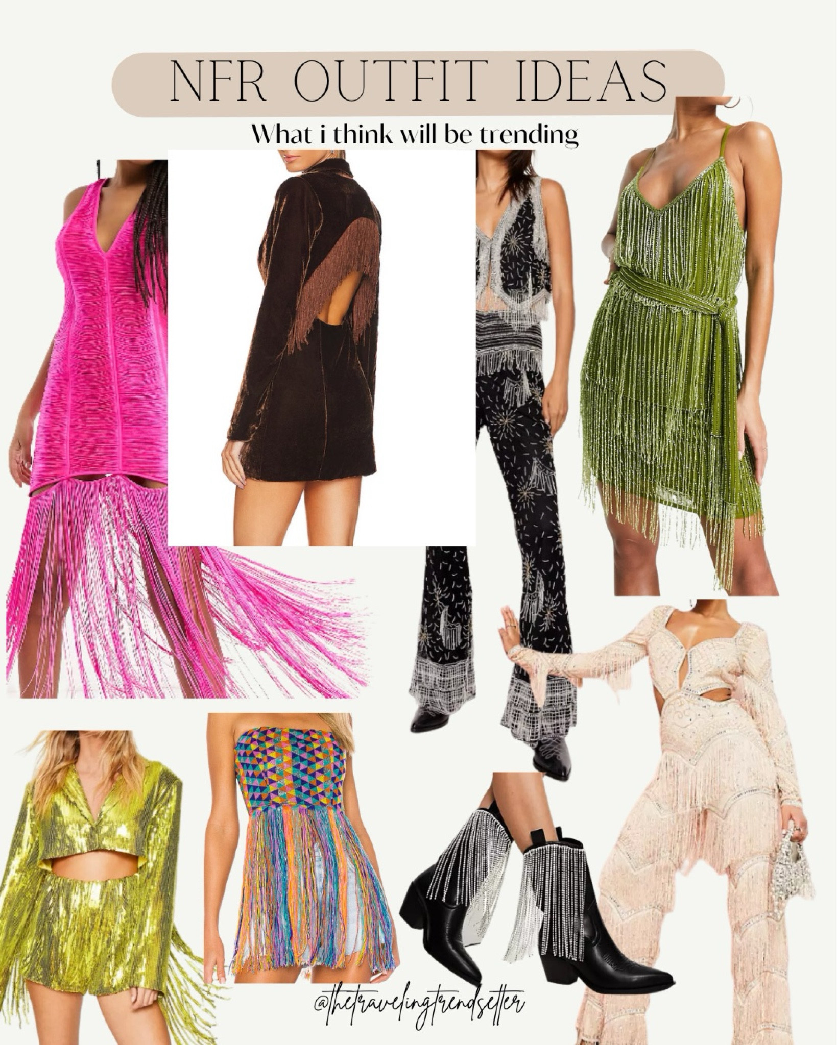 NFR outfits - fringe - Vegas - Nfr fashion - jumpsuit - girls night out - date night - rodeo - bachelorette - bride to be - dress - revolve - nasty gal - velvet blazer dress- two piece set 

#LTKfindsunder100 #LTKHoliday #LTKworkwear