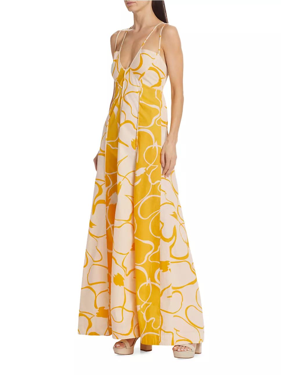 Floral Twin-Strap Maxi Dress | Saks Fifth Avenue