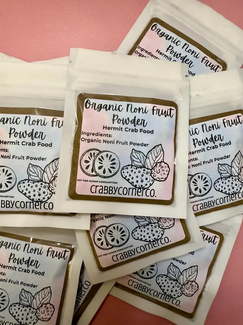Organic Noni Fruit Powder for Hermit Crabs, Hermit Crab Food, Dried Fruit Powder for Hermit Crabs... | Etsy (US)